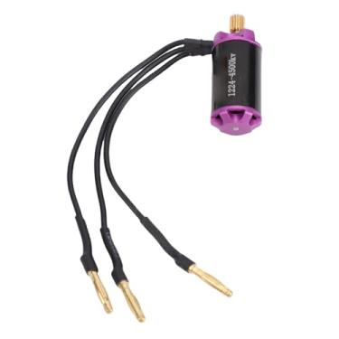 Imagem de SPYMINNPOO Motor Sem Escova 4500KV Motor de Carro RC de Alto Desempenho Em Liga de Rotor Externo Design para SCX24 FMS 1/18 1/24 /28 Escala Carros RC Velocidade de Condução Em Baixa Escalada