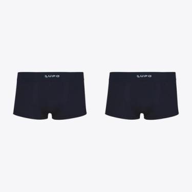 Imagem de Kit 2 Cuecas Lupo Sunga Micromodal Sem Costura 00656-102, Preto, M