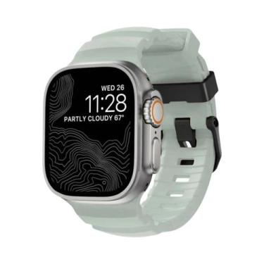 Imagem de Pulseira Esportiva De Silicone Para iWatch Ultra2 Apple Watch 46mm 49m