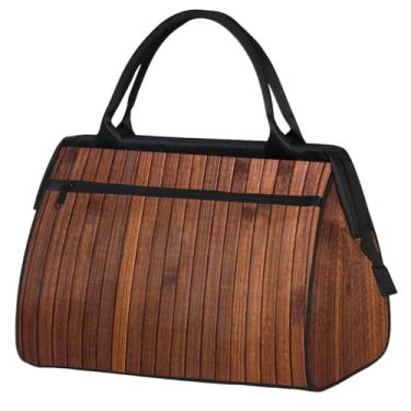 Imagem de Bolsa pequena para o fim de semana para mulheres e homens, com autismo, colorida, dobrável, para viagem, bolsa esportiva leve para academia, Cor: 56 cm, 15.2*8.3*11.6 inch, Moderno