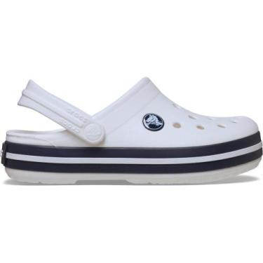 Imagem de Sandália Crocs Crocband Clog T White/Navy, White, Navy, 26