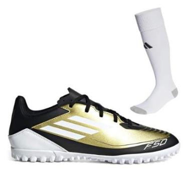 Imagem de Chuteira Society Adidas F50 Club Messi+Meião Adidas Milano 23 Futebol-Masculino