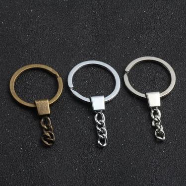 Imagem de Chaveiro Acessórios Para Confecção De Joias Anéis De Chave Longos E Re