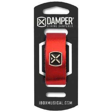 Imagem de Damper Ibox Em Couro Tag Em Metal Vermelho Metalico