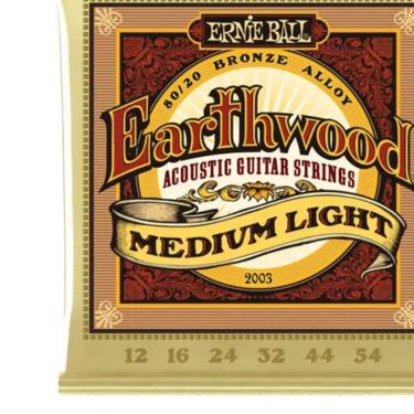 Imagem de Encordoamento Para Violão Aço .012 Médio Leve Earthwood 2003 Ernie Ball
