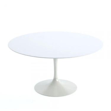 Imagem de Mesa de Jantar Tulipa Redonda 90cm Laqueada Branco