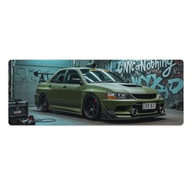 Imagem de HouLaiZhe JDM Lancer Modificado Carro Esportivo Gaming Mouse Pads JDM Car Desk Pads Grandes Mousepads para Teclado Desktop Tapete de Computador 30 x 80 cm