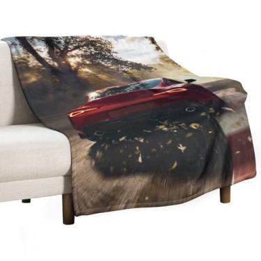 Imagem de HouLaiZhe Cobertor super macio de flanela rápido JDM Car Sup Drift Cool Lightweight Cooling Blankets para sofá-cama, cadeira, sofá, carro, viagem ao ar livre, leve, quente, 76 cm x 127 cm