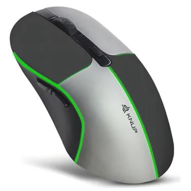 Imagem de Mouse Gamer Sem Fio Knup Anúbis, Bluetooth + 2.4GHz, 1600 DPI, LED, 6 Botões, Recarregável USB-C