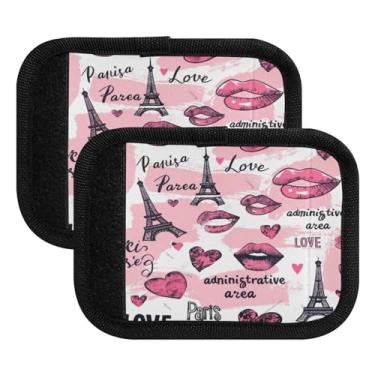 Imagem de Qilmy Embalagem com 2 identificadores de bagagem com etiqueta confortável para carrinho de bebê, mala de viagem, acessórios de viagem 1787