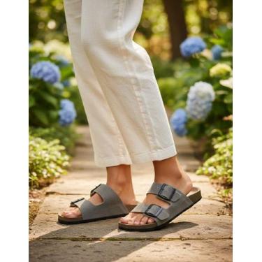 Imagem de Papete  Kit Porta Cartão Confortável  - AN Boots, Camurça cinza, 39 BR