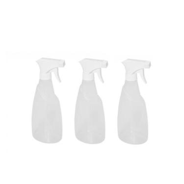 Imagem de Borrifador de Agua Limpeza Jardim Pulverizador 580ml 3un - PLASUTIL