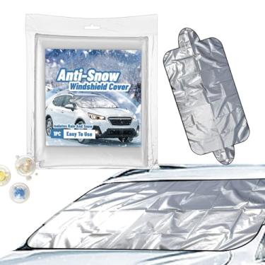 Imagem de Capa para Neve do Para-brisas,Acessórios Automóveis Reforçados E Anti-Poeira Para Todas As Condições Climáticas,Sombra Para O Sol - Para Sedans SUVs Proteção Para Todas As Estações Contra Geada Sol