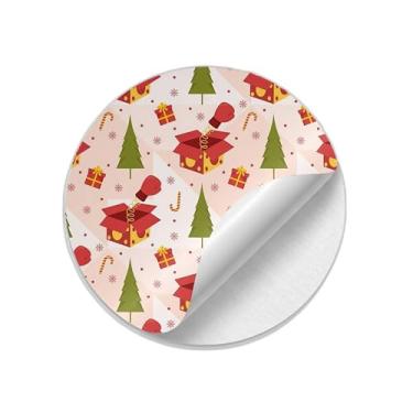 Imagem de Adesivos Redondos Natalinos Boxing Day Sale 25 Unidades para Decoração - Tamanho 50x50cm