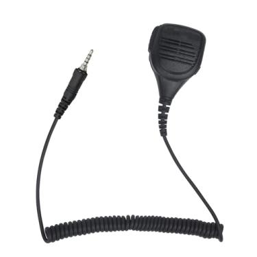 Imagem de JUYODE Microfone remoto de lapela de ombro VX-6R de 3,5 mm para rádio Yaesu Vertex VX-6 VX-7R VX-170 FT-270 HT Standard Horizon HX210 HX270 HX400 HX750S HX870 HX890 (106-Preto)