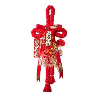 Imagem de oshhni Pingente de Nó Chinês 2026, Decoração de Ano Chinês, Feng Shui, Ornamento Oriental Vermelho para Pendurar em Árvore, Loja, Escritório, Feriado, Style B