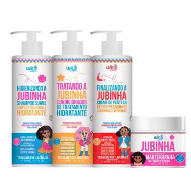 Imagem de Kit Widi Care Jubinha Shampoo, Condicionador, Creme Pesadinho e Mantei