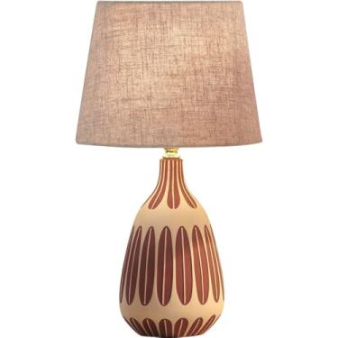 Imagem de Luxo Contemporâneo Lâmpada De Mesa De Cerâmica LED Criatividade Americana Sala De Estar Quarto Estudo Villa Hotel Cama Mesa Luz (Estilo 148D)