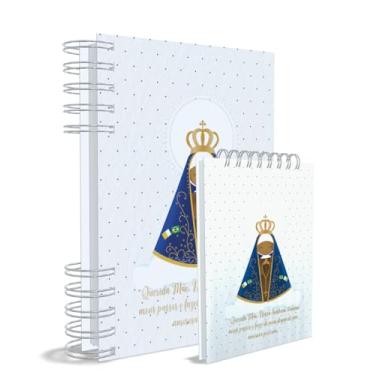 Imagem de Agenda Católica 2026 + Bloco de Anotações, Nossa Senhora Aparecida, Azul, Capa 2