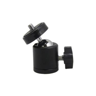 Imagem de Mini Ball Head Cabeça Tripé, Monopé, Ring Light, Celular, Etc Até 2KG 