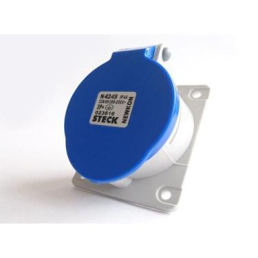 Imagem de Tomada Embutir 3p+t 32a 200/250v 9h Azul - N-4249 Steck