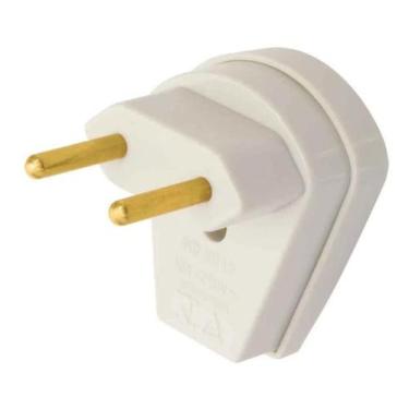Imagem de Plug Macho 90 Com Prensa Cabo 10a Cinza 1453 - Fame