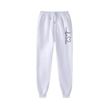 Imagem de Calças De Moletom Femininas De Alta Qualidade, Moda Casual Harajuku, R