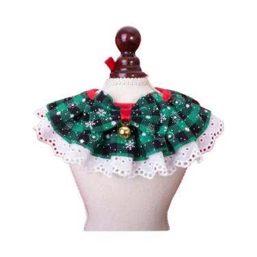 Imagem de Gravata Borboleta Decorativa De Natal Para Pets, Laço De Renda Para Ga