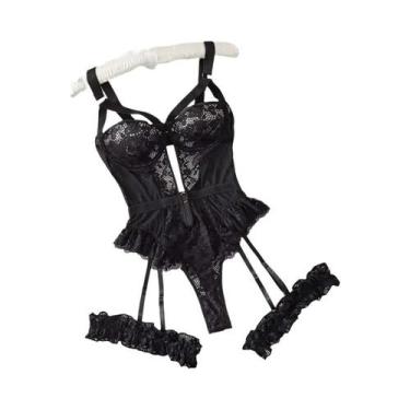 Imagem de Conjunto De Lingerie Sexy plus Size Para Mulheres, Babydoll, Calcinhas