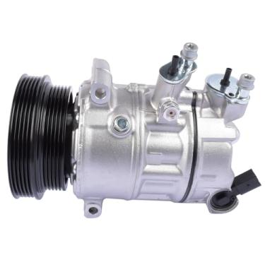 Imagem de Flynsu Compressor A/C de ar condicionado 1K0820808C com substituição de embreagem para VW Jetta Passat Golf Beetle Audi TT 2.5L 2005-2014
