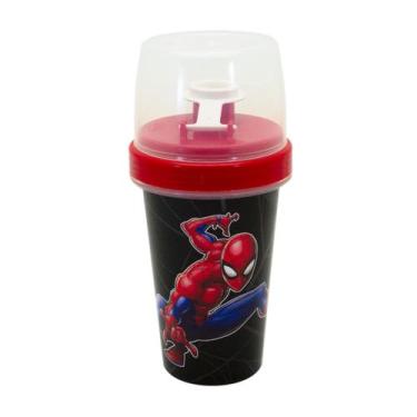 Imagem de Copo Infantil Mini Shakeira Plástico 320ml Personagens Plasútil, Homem