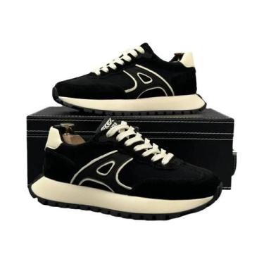 Imagem de Tênis Esportivos Masculinos Confortáveis Com Solado Grosso, Lace Up, P