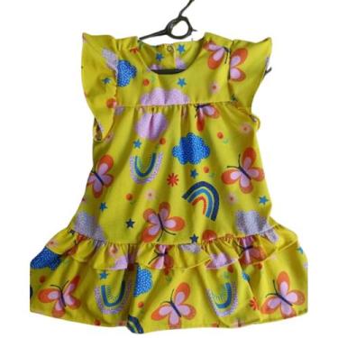 Imagem de Vestido Lala Infantil Amarelo De Alça Modinha Na Sedinha, Amarelo com 