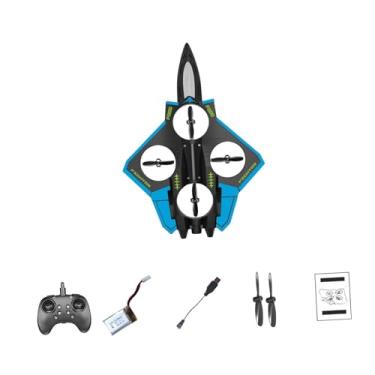 Imagem de menolana Avião de controle remoto RC para, planador leve de asa fixa para iniciantes, adolescentes, meninos e adultos, Azul