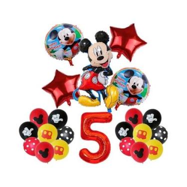 Imagem de Conjunto De Balões Disney Mickey Mouse 14 Peças Decoração De Festa De 