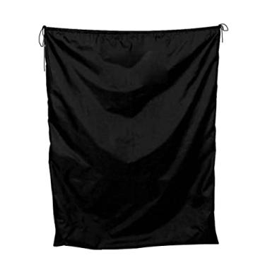 Imagem de Lljsszr Saco de Roupa Individual de Grande Capacidade com Cordão, Preto 50x70cm