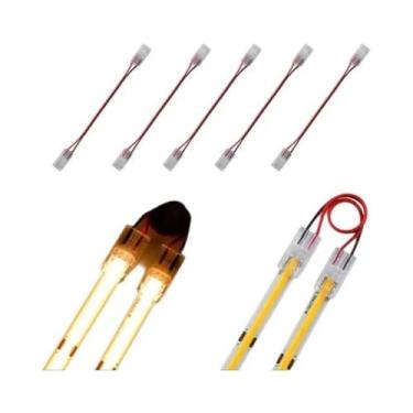 Imagem de Conector COB De 8mm 5-24v 2 Pinos Para Extensão De Fita LED Com Clipe 