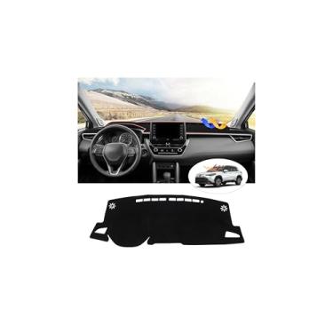 Imagem de CARTIST Capa Cross Dash - Capa de painel serve para Corolla Cross 2022-2025, tapete de painel de feltro para acessórios cruzados, traseira de silicone antiderrapante, protetor solar de painel