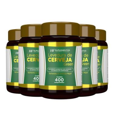 Imagem de Levedura de cerveja green + hf suplements 5X 400 comp