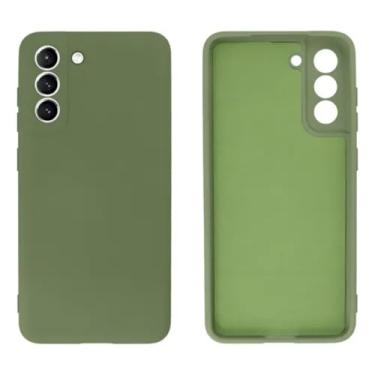 Imagem de [GL CASES] Capa Samsung S24 Capinha Samsung S24 Case Aveludada Anti Impacto Reforçada Silicone Emborrachado Com Proteção De Câmera (Verde Escuro)