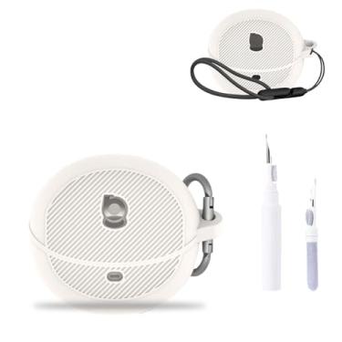 Imagem de Capa para Baseus Inspire XP1, capa protetora para fone de ouvido NOUKAJU (com mosquetão + cordão + caneta de limpeza) à prova de quedas, arranhões, à prova de choque, capa para Baseus Inspire XP1