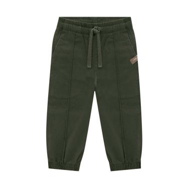 Imagem de Calça Infantil de Sarja e Jogger Menino Verde Onda Marinha-Masculino