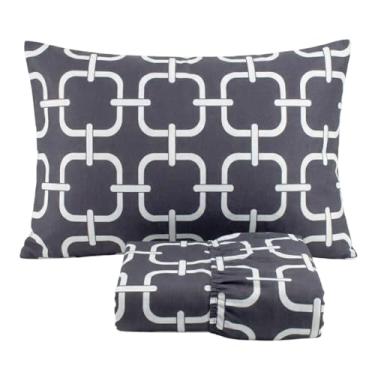 Imagem de Jogo de Lençol Cama Solteiro Malha 100% Algodão 2 Peças Estampado Com Elástico Toque Macio Cozzilar (Modelo 5)