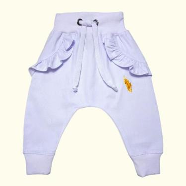 Imagem de Calça Jeans Bebê Menina Moda Blogueirinha - Patrulha Street, Branco, 1