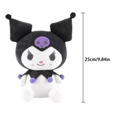Imagem de Pelúcia Kuromi Sanrio Hello Kitty 25cm Antialérgico