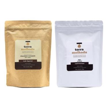Imagem de Kit com 2 cafés de 250g cada 01 Café Especial em Grãos e 01 Café Gourm
