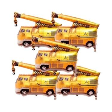 Imagem de Balões De Festa De Aniversário Para Meninos Com Tema De Construção, 5 