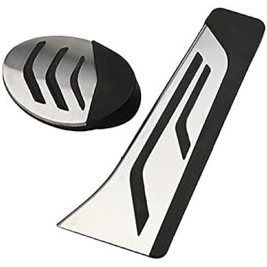 Imagem de Capa de almofada de pedal, para BMW X1 X2 F48 F39 F45 F46 F40 216i 218i 220i 216d 218d 220d Active Gran Tourer LHD, capa para pedal de apoio para os pés, pedal de carro, em