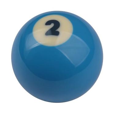 Imagem de TSudoku Maçaneta de câmbio de bola de sinuca azul 2 manípulos de câmbio estilo legal alavanca de câmbio serve para a maioria dos veículos manuais automáticos de carro, TA15, azul 2