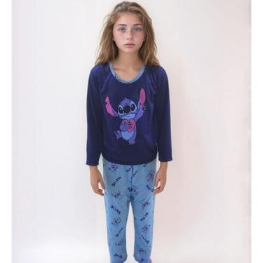 Imagem de Pijamas Infantil Longo Fechado Feminino Cumprido Inverno Menina - NoBr